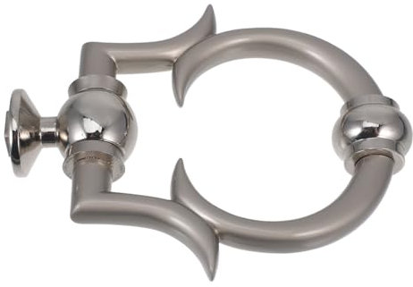 IWOWHERO European Style Zinc Alloy Door Knocker Front Door Knocker Home Security Decorative Silver