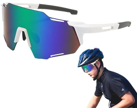Polarized Sports Sunglasses - UV Protection Glasses, Outdoor Sports Polarized Sunglasses, Running Sunglass For Men & Women, Windproof Dustproof Glasses For Riding Mountain, Golf, Running, Softball