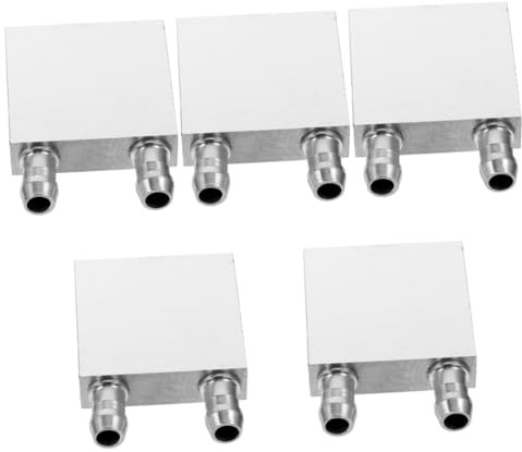 Angoily 5pièces Bloc De Refroidissement Par Eau Cpu Dissipateur De Chaleur Aluminium Pour Système De Refroidissement Pc Radiateur Compact Pour Gpu Et Processeur