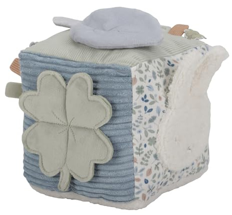 Little Dutch nijntje Miffy x Fühlwürfel Stoff-Würfel Activity Spielwürfel Aktivitätswürfel Hase Miffy blau - Lucky Leaves