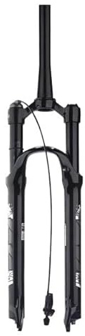 DONGLING Fahrrad Gabel MTB-Gabel Magnesiumlegierung Luftdruckfelge Federgabel 26 27,5 29 Zoll Gerades/konisches Rohr Schnellspanner Fahrradgabel Fahrradgabeln(29Tapered Remote)
