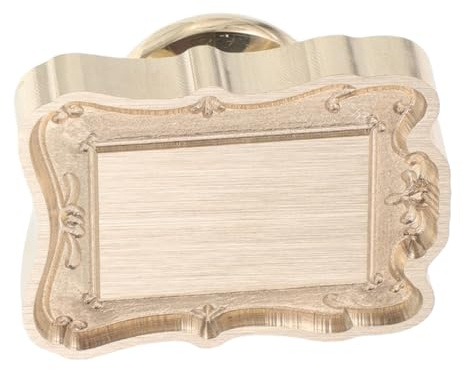 SHINEOFI Embossed Wax Seal Frame Stamp Head with Unique Irregular Border for Wedding Invitations and Scrapbook Crafts European Style Artistic Design for Cards and Envelopes