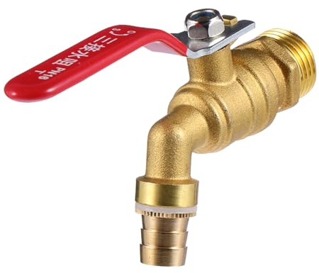 KONTONTY Brass Boiler Faucet Hot Water Tap Single Handle No-Leak Dispensing Valve for Tea Stove and Kitchen Sink High-Temperature Resistant Nozzle