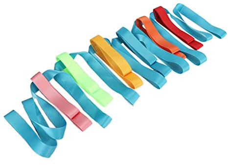 Taidda Barn Anti-Lost Walking Rep Färgglada Handtag Säkerhetslina för Förskoledaghem, Lär Ut Färdigheter i Linjeuppställning, Webbing 144,88in