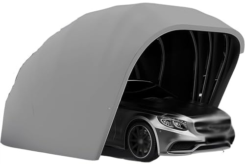 Heavy Duty Carport, semi-automatico retrattile auto tenda, Portable Outdoor Garage, All Weather Proof, Acciaio inossidabile,