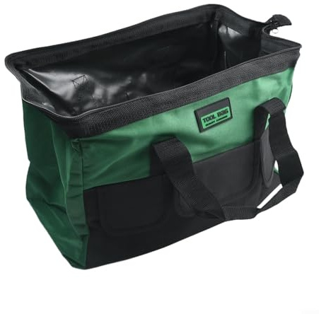 Sac à outils d'électricien de 33 cm – Organiseur robuste en tissu Oxford imperméable avec plusieurs poches et design anti-chute pour clés, douilles et outils à main, compact (40,6 cm)