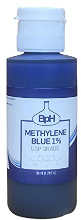 Methylene Blue, 1% USP Grade, 50 mL (1.69 fl oz); 3rd Party Tested; for Academic and Analytical Applications