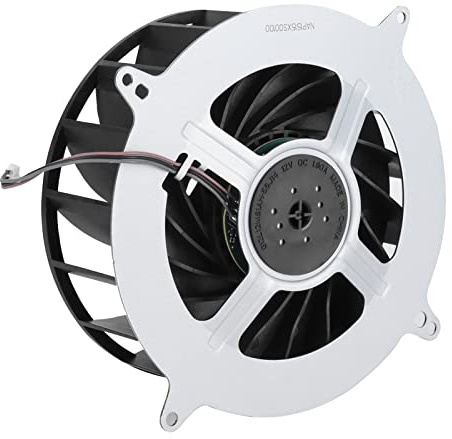 ASHATA Interner Ersatzlüfter für 5 für PS5-Spielekonsole, 12V 3Pin 17-Blatt-Lüfter