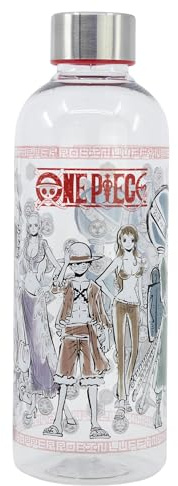 STOR Återanvändbar Vattenflaska One Piece 850ml Plast BPA-fri med Metallskruvkork Läcksäker för Skola Sport Arbete