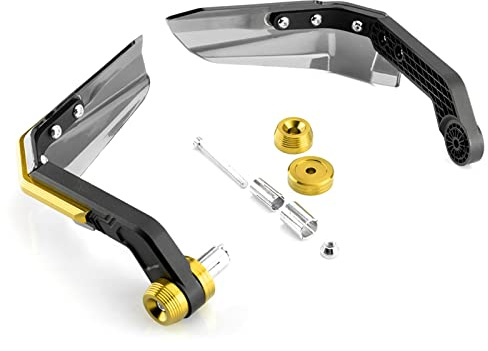 Shkalacar Motorrad Handschutz Universal für 7/8-Zoll-Lenker, 1 Paar, Winddichter Lenker Handschutz Schutzausrüstung 5 Farben