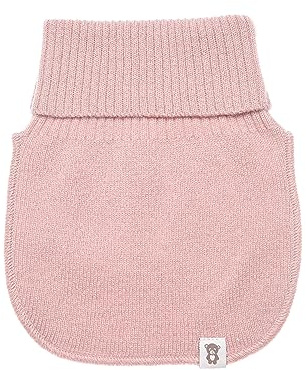 KNITAS Sciarpa tubolare in lana per bambini I super morbida e calda a maglia per proteggere il collo in autunno e inverno, sciarpa a slittamento di colore rosa, per bambini 0-3 anni