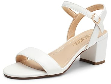DREAM PAIRS Sandales Femme Confortables, Sandales Femme Été à Talon Bloc, Chaussures Femme Légères et Polyvalentes pour un Usage Quotidien