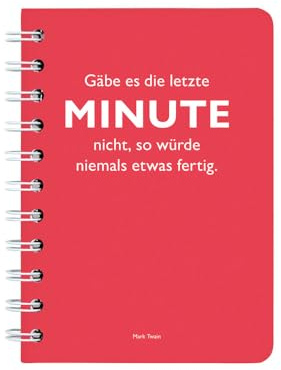 Ringbuch A6 Twain Minute rot