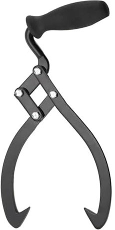 NICCOO Log Lifting Tongs Log Skidding Tongs 8 Timber Carrier Claw Hook for Wood Handling Dragging Carrying with Non Slip Grip