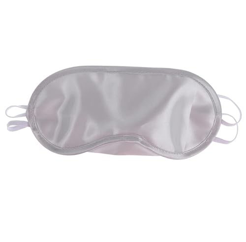 Blackout-Schlafmasken,. Augenmaske aus Seide, 1 Stück, Augenmaske aus Seide, Augenschirm, weiche Augenbinde(Silver)