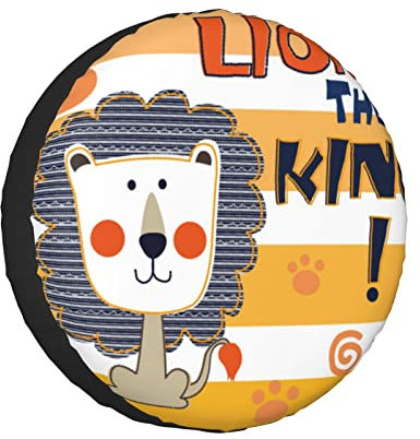Spare Tire Cover Der König Der Löwen Wheel Cover Universal Reifenabdeckung Staubdichter Reifenschutzhülle Für Wohnwagen, LKW, SUV 16