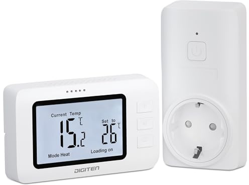 Heizungsregler für heimwerker, steckerthermostat, auf heizungs - / kühlsysteme eingestellt. Das wird für die witwe A/C, die ventilatoren, die raumheizung, für familien, erzimmer, dachgeschosse, garage