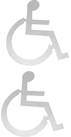 iplusmile 2pièces Panneau De Signalisation Pour Accessible Aux Personnes Handicapées Signalétique Pour Wc Et