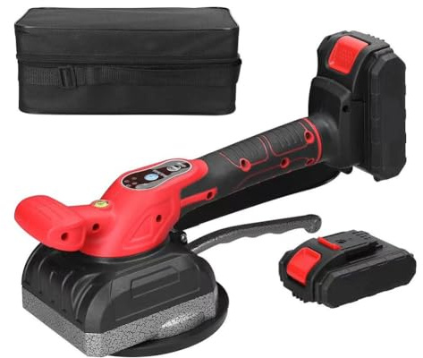 Louttary 21V Carrelage Machine 5 Engrenages Réglable Ventouse Décoration de Mur Carrelage Électrique Vibrant Outil UE Plug