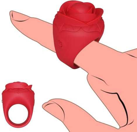 TOUNID Finger vibrator 10 Vibrationsmodi Klein und schön Brustwarzen Klitoris stimulator Mini Vibrationsring Massagegerät vibrierender G Punkt Vibrator necken Masturbator SM Sextoy für Frauen Paare