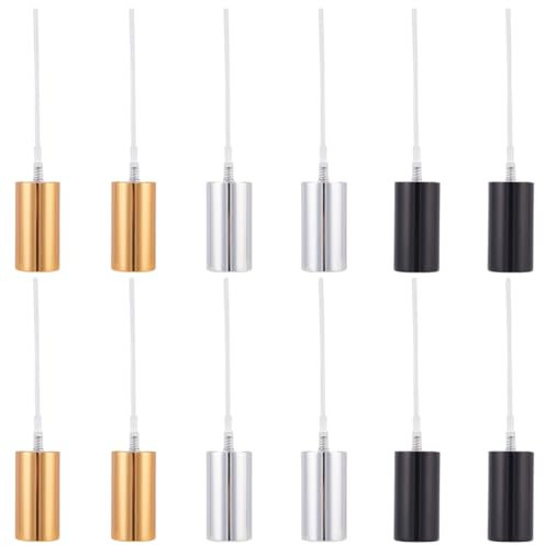 WEBEEDY 12 PCS Replacement Atomizer Caps Reusable Spray Bottle Tops Cap Essential Oil Perfume Spray Tops Fine Mist Sprayer Caps for Cosmetic Body Sprays Travel Bathroom Supplies,23mm Pump Top Head