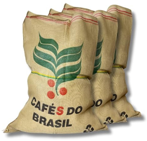 acquaverde | 3 Sacchi in Juta Grandi 70x100 cm con Stampa, Iuta Rigenerata 100% Naturale ed Ecologico - Sacco Ideale per Raccolta Cereali, Caffe, Giardinaggio e Fai da Te