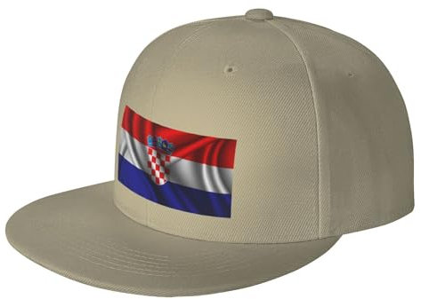 Baseballmütze Flagge Kroatiens Im Seidenstil Unisex Mütze Sonnenschutz Mit Schweißband Trucker-Kappe, Für Draußen, Mädchen, Sport, 55-59cm