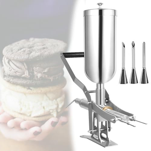 Macchina di riempimento della ciambella, iniettore della crema della gelatina dell'acciaio inossidabile per panetterie, ristoranti, negozi di dessert