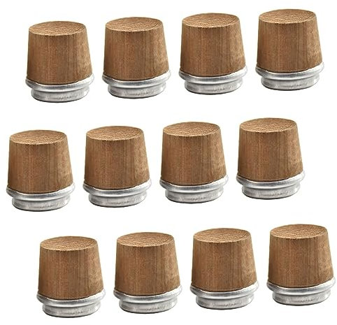 KOCKSHION 12 Piezas Tapón De Corcho para Botella De Vacío Tapones De Madera para Hervidor Tapón De Repuesto para Botella De Cava para Conservar Bebidas Calientes Termo
