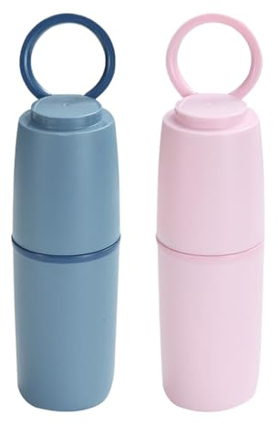 Kasmole Toothbrush Travel Case, Tooth Brush Travel Case Mouth Rinse Cups, Storage Organizer Container for Business Trip Vacation Adults Kids Hotel Outdoor Organization
