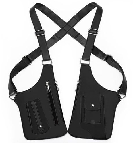 Leder Umhängetasche Herren, Schultertasche Unisex mit Anti-Diebstahl Design – Underarm Shoulder Bag mit mehreren Fächern, versteckten Taschen & verstellbarem Schultergurt. Stylisch, Sicher