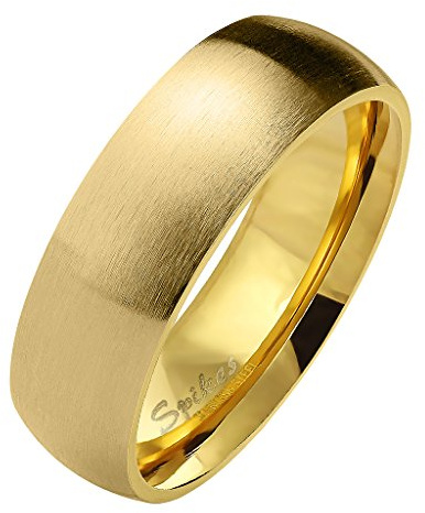 Mianova Herren Damen Band Ring Edelstahl Matt