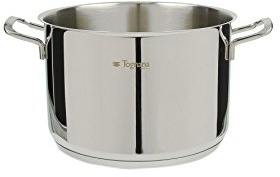 Tognana Vanitosa Padella da 24 cm, Acciaio Inossidabile, Argento, 34 x 25.5 x 17.5 cm