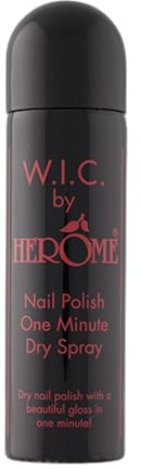 Herome W.I.C. One Minute Dry Spray Trockenspray - eine praktische Sprühflasche für trockene Nägel in nur einer Minute - 75ml. | Mit Olivenöl und Vitamin E verleiht es Glanz und hilft den Nagellack in etwa einer Minute zu trocknen