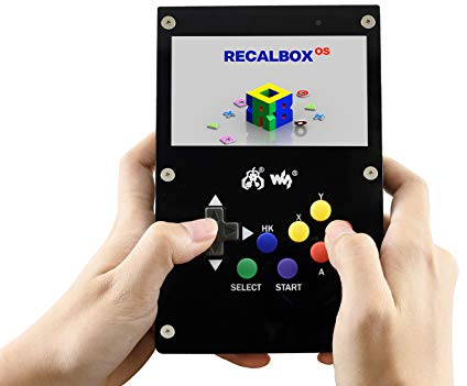 waveshare GamePi43 Accessories for Raspberry Pi 3B+/3B/2B/B Portable Retro Video Game Console with 4.3inch IPS Display 60 FPS Smooth Gaming Experience