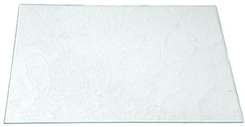Glas Revolution Kühlschrank Einlegeboden - Strukturglas Kathedral 4 mm – Glasplatte, eckige Ecken, alle Maße lieferbar (89,96 EUR/qm) - 485 mm x 310 mm