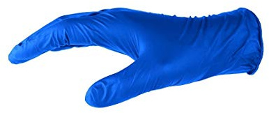 PRO FIT Nitril Einweghandschuhe – Nitrilhandschuhe, Einmalhandschuhe, Schutzhandschuhe, Sehr robust, Frei von Puder, Latex & Silikon - 100 Stück, Blau (M)