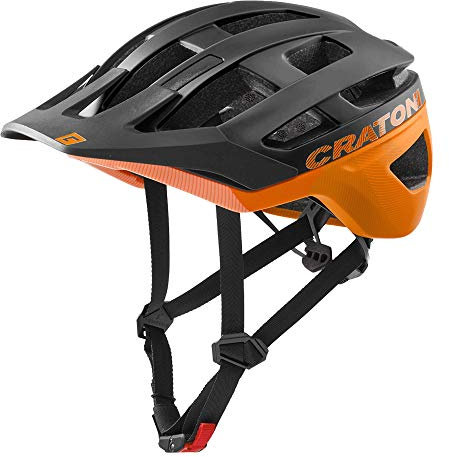 Cratoni Allrace Helme Schwarz/Neonorange Mat M