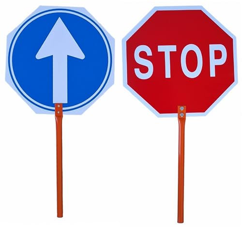 Paleta stop paso mango metalico 60 cms larco x 31 cms ancho G