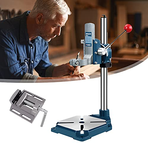ZhiLianZhao Tischbohrmaschine Ständer, Bohrständer Bohrmaschinenständer, mit 90° Drehbar, für Handwerker Und Hobbyisten,B