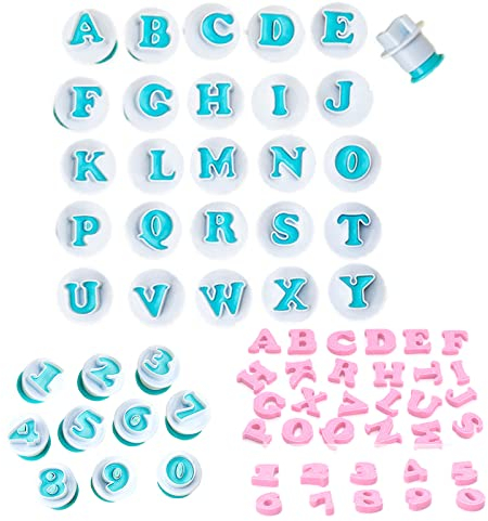 36 piezas Cortador Galletas Letras, DKDDSSS Moldes Cortadores con forma de Alfabeto, Letras Decorativas, Moldes Galletas Letras ara Decoración de Tartas Fondant Galletas