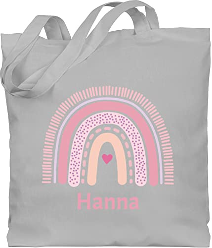 Geschenk mit Namen personalisiert by Shirtracer - Baumwolltasche - Boho - Regenbogen