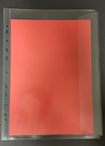 PS-Handelshaus A4+ Prospekthüllen Übergröße mit Klappe, 150my glatt, 25 St. | Größe Folio (233x330mm), Extra dick (0,15mm), Glasklar, Dokumentenecht, Ohne Weichmacher, Dokumentenhülle, 100% recycelbar