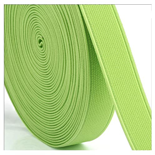SHTGOI Bandas de goma planas de 28 m, bandas elásticas de colores, cinta elástica para coser, encuadernación de lona, banda de goma cifrada para manualidades, bandas de cintura, ropa, fabricación de