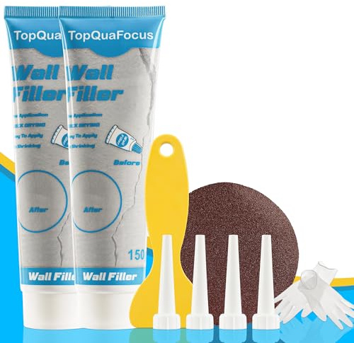 TopQuaFocus Wall Filler Repair Kit, Stick Fillinging Agent- Wall Holes - Premium Plaster Filler for Walls