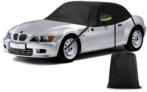 Autoabdeckung Wasserdicht Ersatz für BMW Z3 E36/37 1996–2002, Halbgarage, Autohülle Autoplane, Winddichte Halbabdeckung für Allwetter, UV-Beständige Vollgarage Regen Sonne Staub Schutz