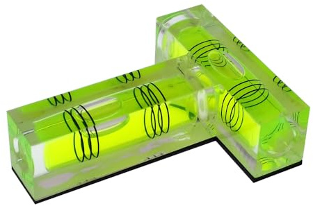 umei Mini-Wasserwaage T, magnetische Funktion, transparent, Modern, Durchsichtig, Wasserwaage, ohne Kette, 55*40*17mm, 29g