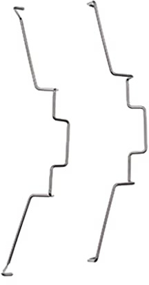 Paopaoldm CPU-Kühlerhaken, feste Halterung, Lüfterschnalle, elastische Edelstahl-Lüfterschnalle, 2 Stück/Set, CPU-Lüfterhalterung