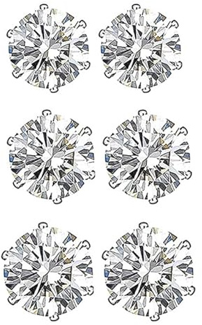 IOURVYA 3 Paires Boucles d'Oreilles Magnétique Homme Boucles d’Oreilles Non Percées Acier Inoxydable Boucle d'Oreilles Aimant Sans Trou Boucle d'Oreilles Clip Non Piercing Diamant Argent 5/6/7MM