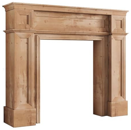 TT-YEC Electric Fireplace Frame, Fireplace Casing, Decorative Fireplace, Decorative Fireplace Console with Storage, Fireplace Surround, Suitable for Hallway, Living Room,A90×20×100CM